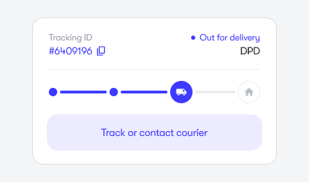 Parcel tracking module example