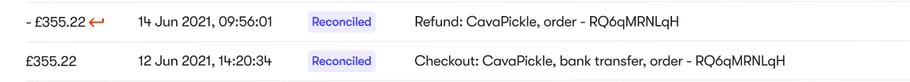Refunds screenshot